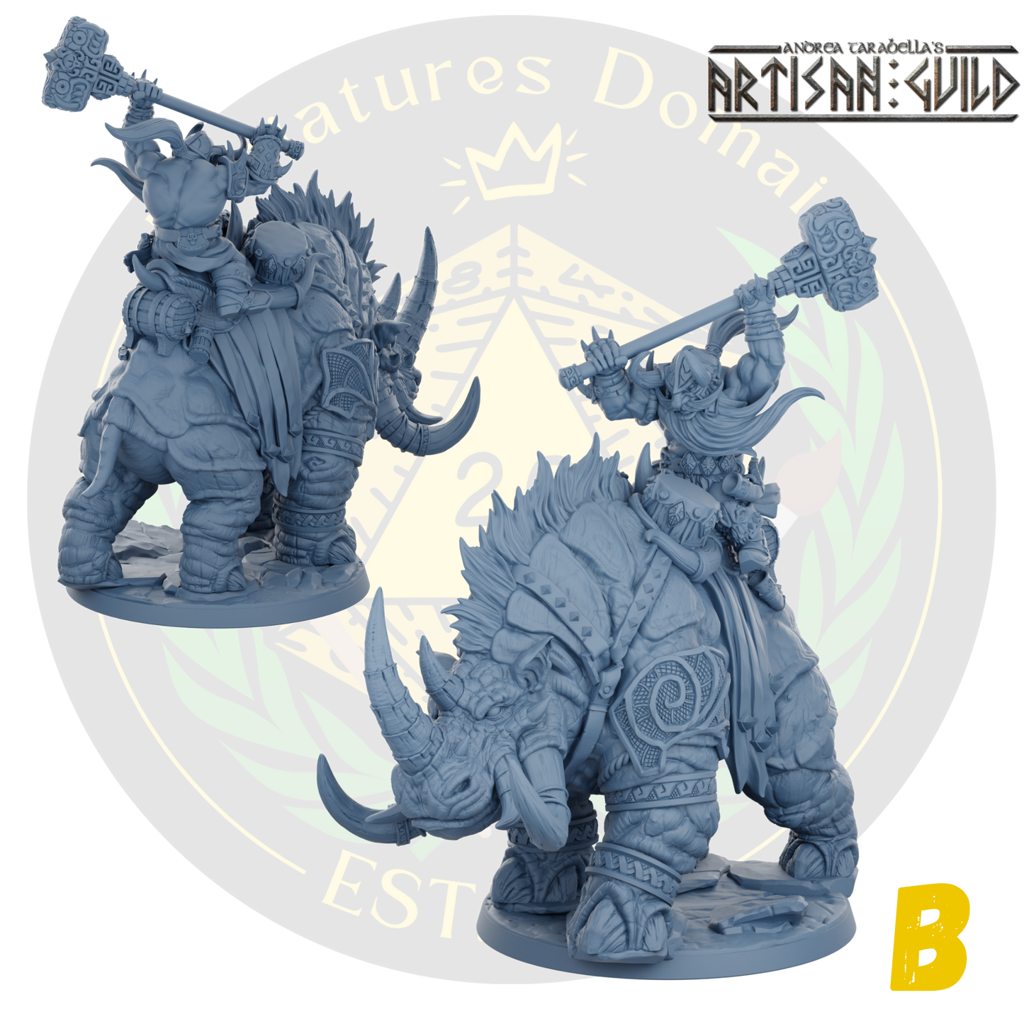 Dwarf Berserker Behemot Riders