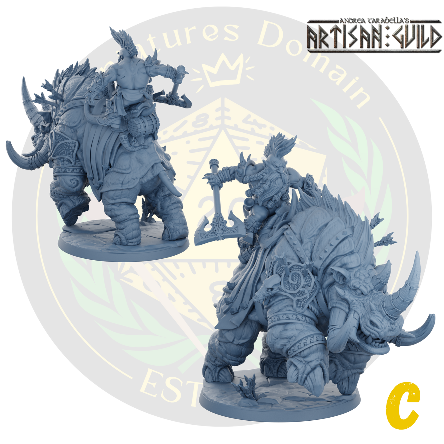 Dwarf Berserker Behemot Riders