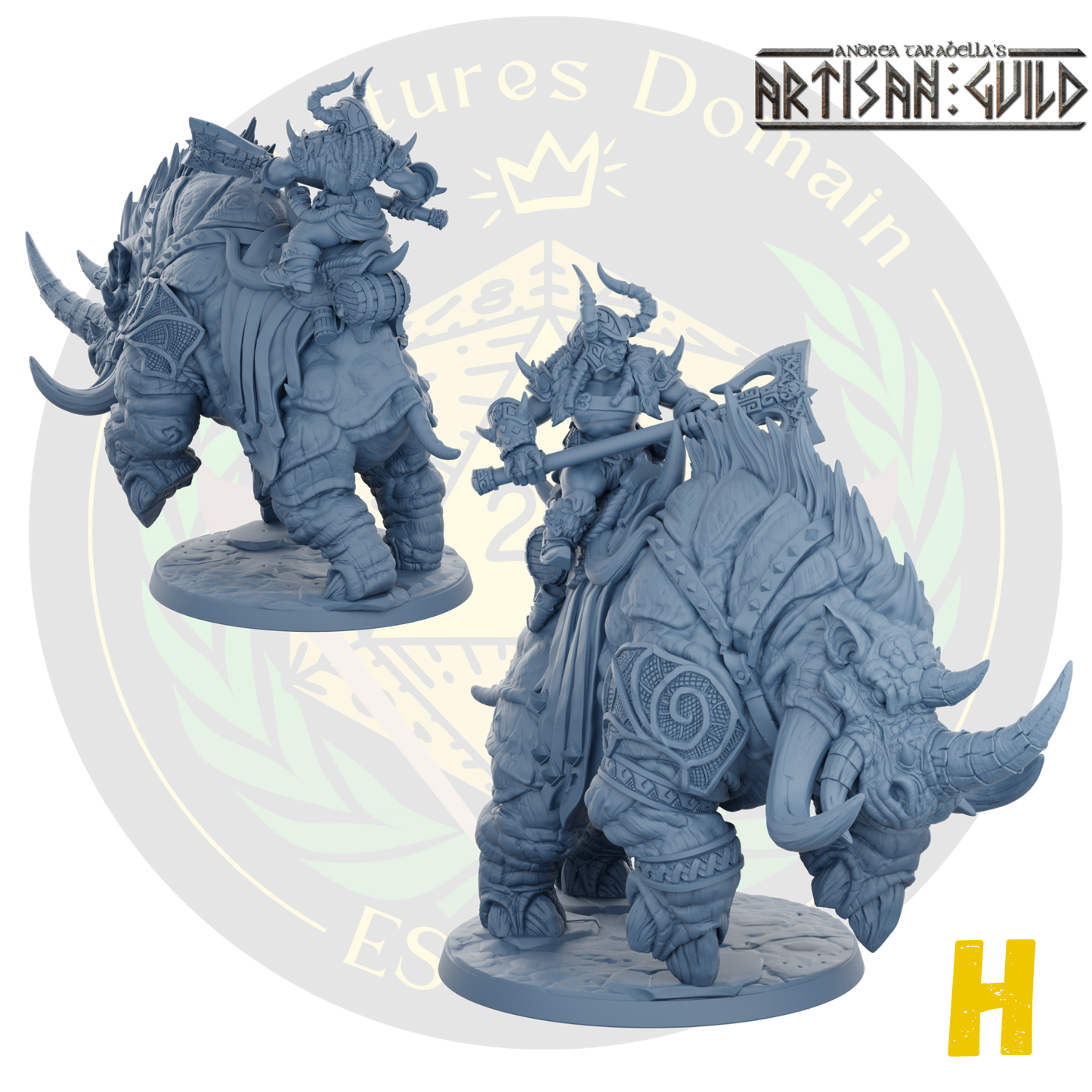 Dwarf Berserker Behemot Riders