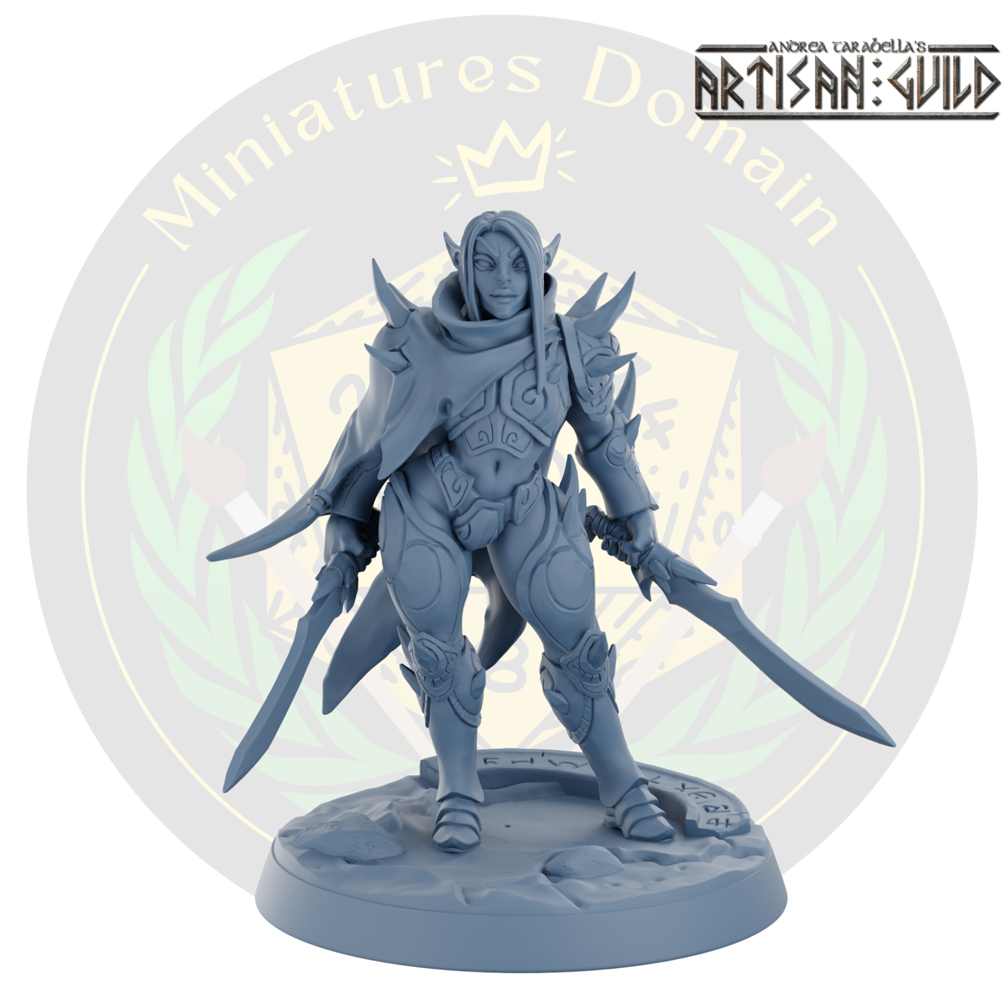 Blacktongue Assassin woman with two swords