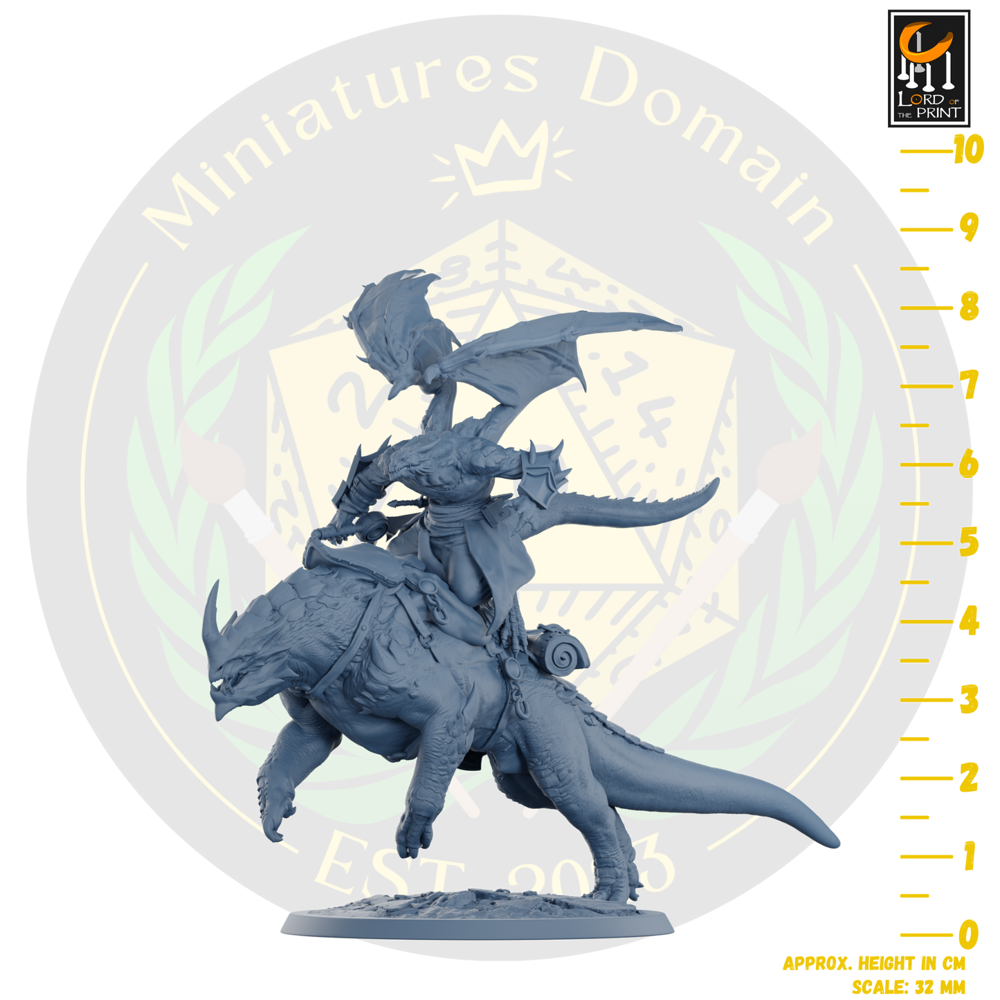 Dragonborn soldiers on Mounts
