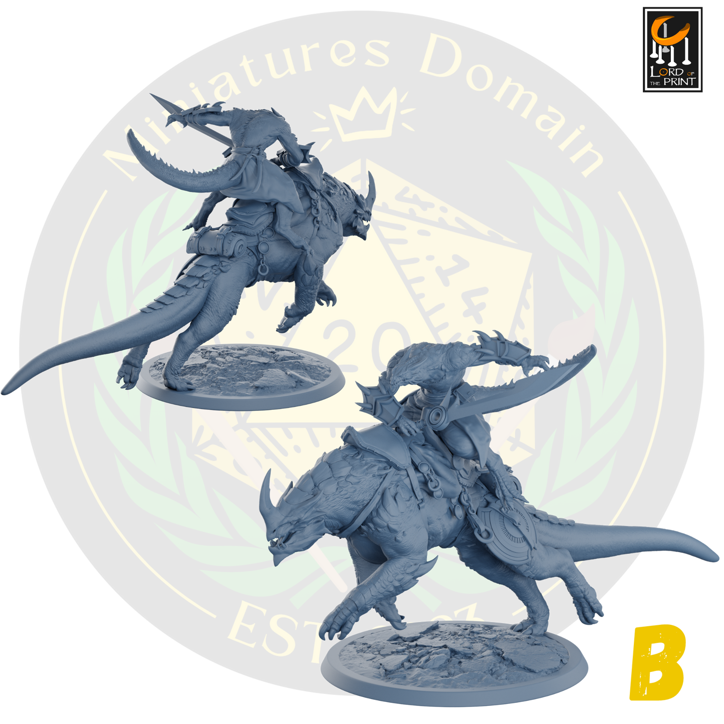Dragonborn soldiers on Mounts