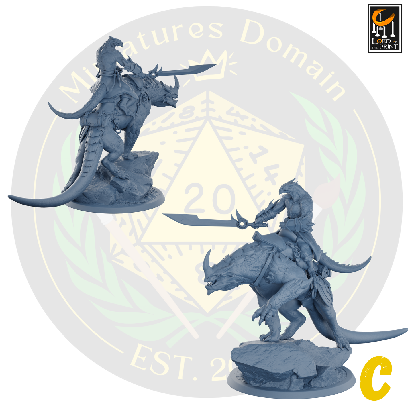 Dragonborn soldiers on Mounts