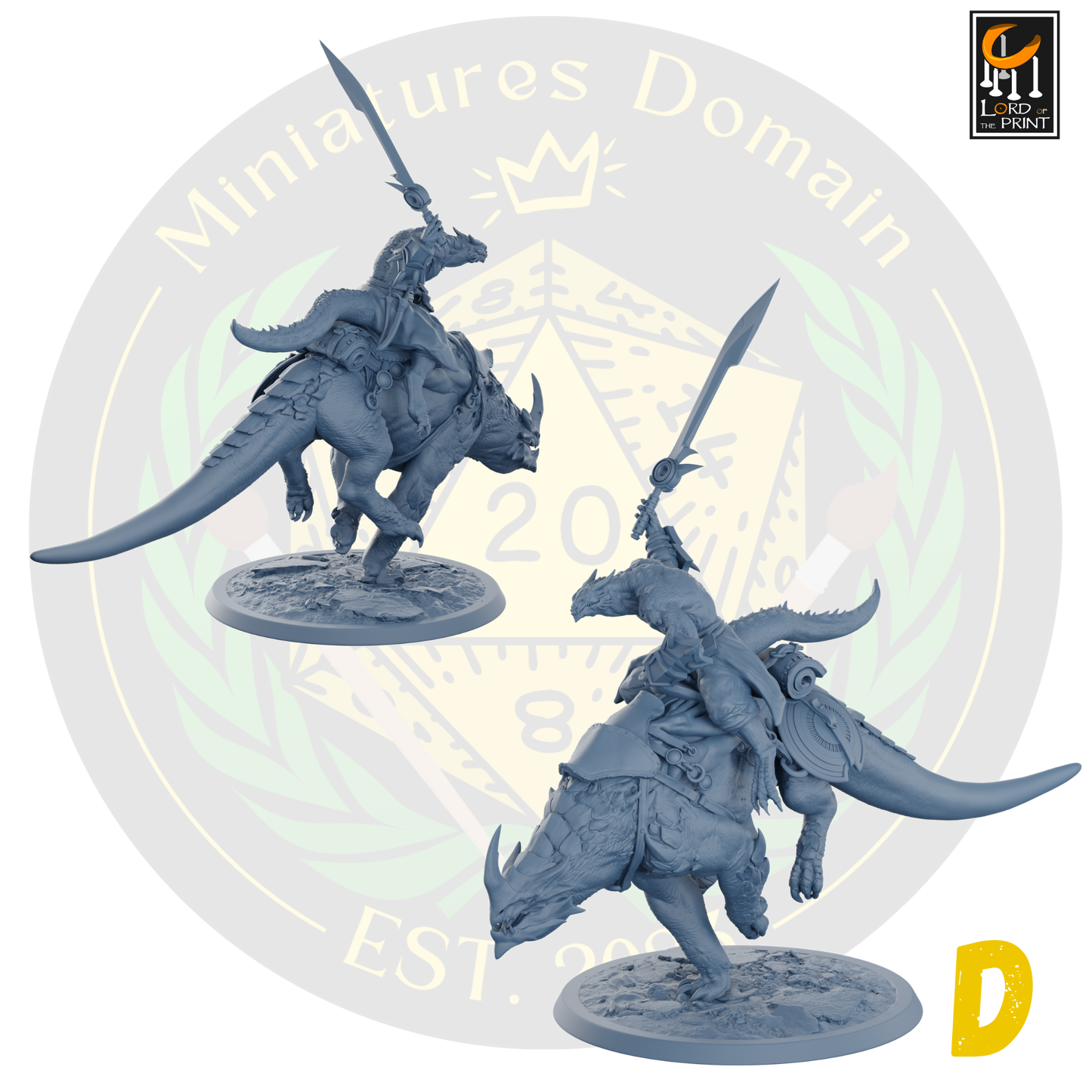 Dragonborn soldiers on Mounts