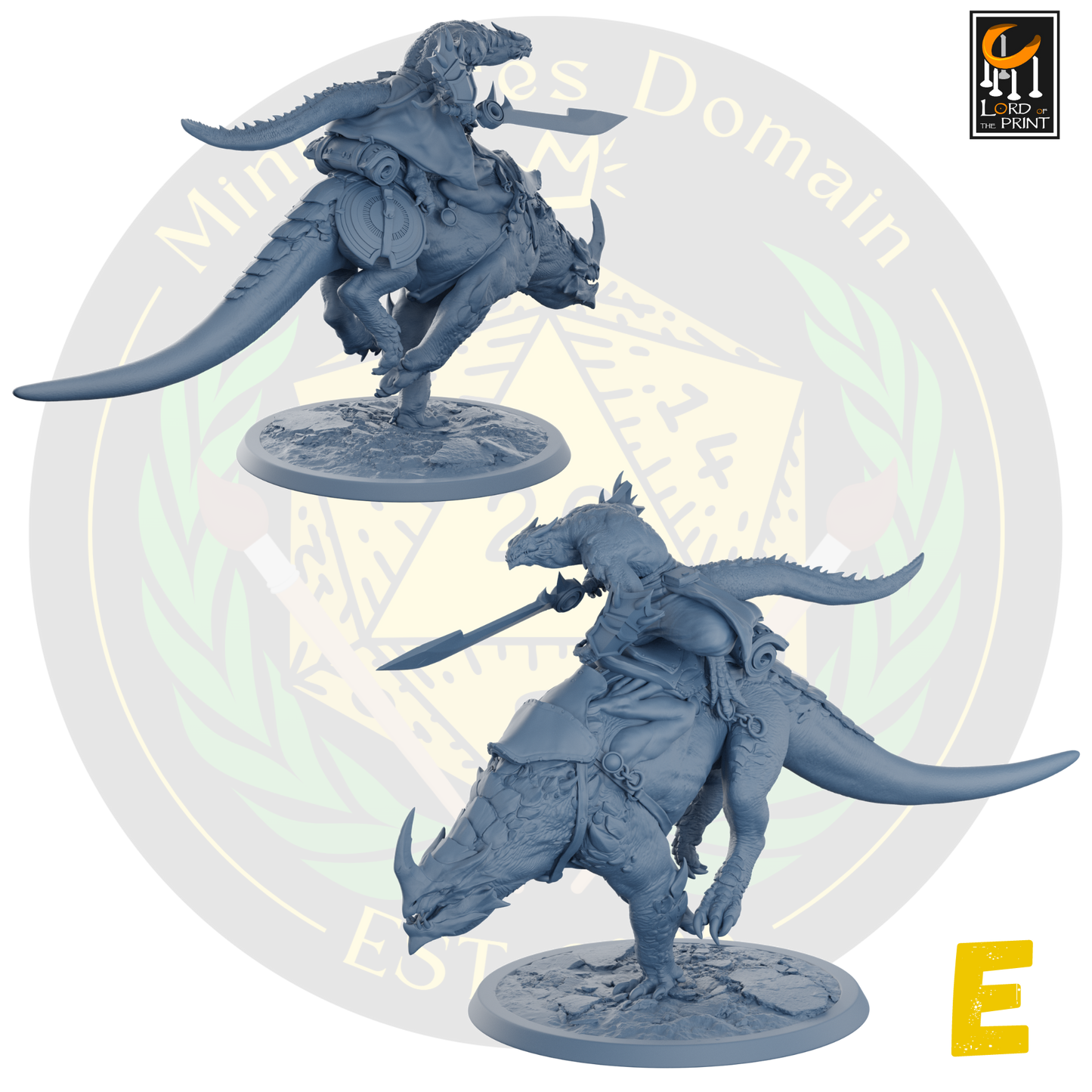 Dragonborn soldiers on Mounts