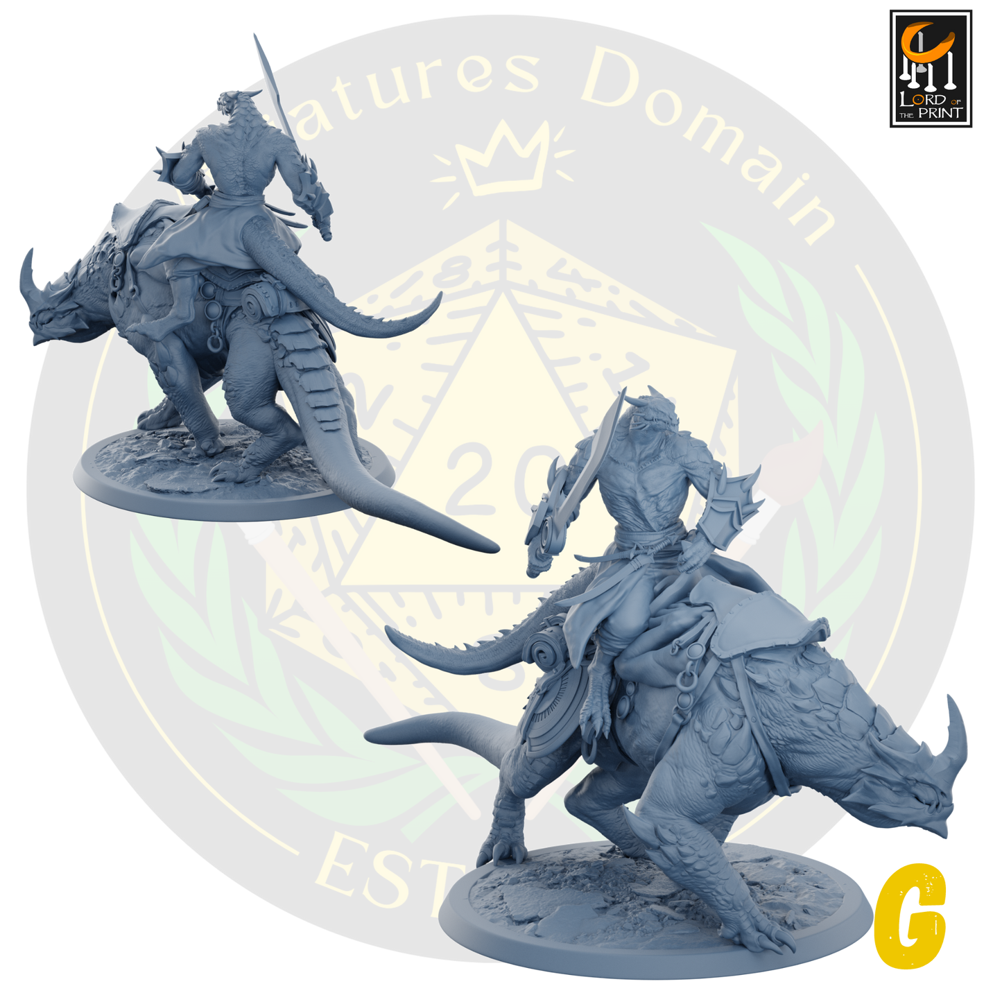 Dragonborn soldiers on Mounts