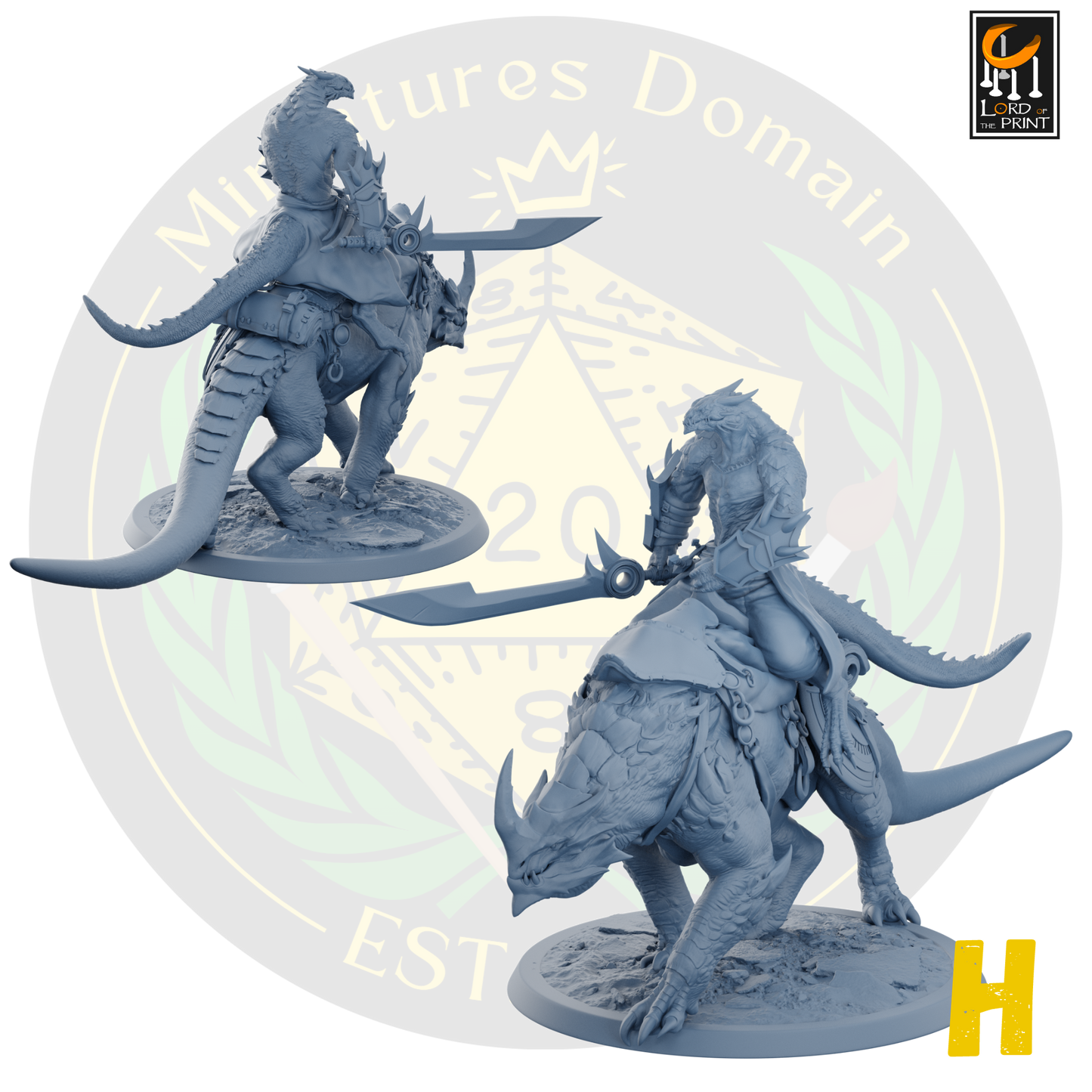 Dragonborn soldiers on Mounts
