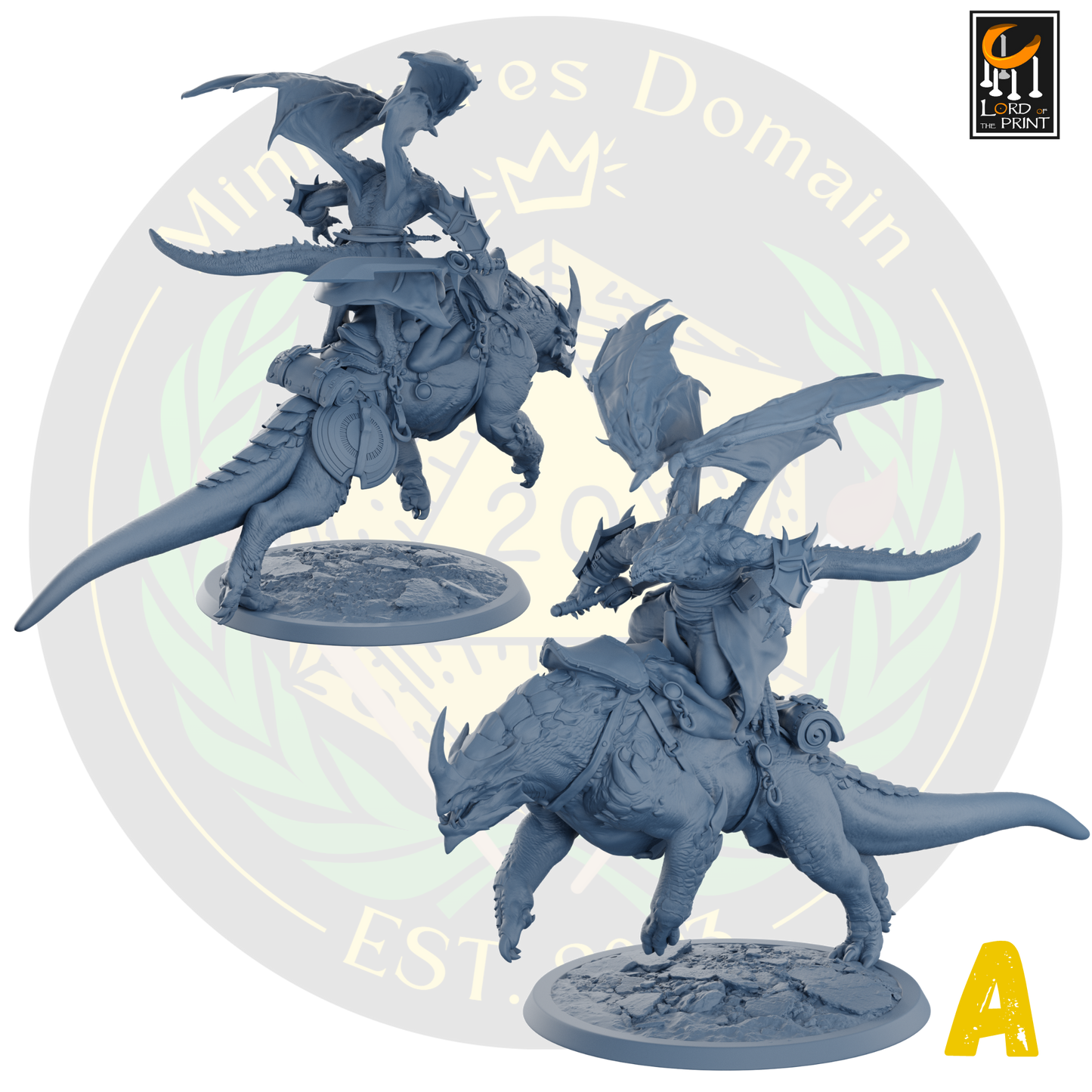 Dragonborn soldiers on Mounts