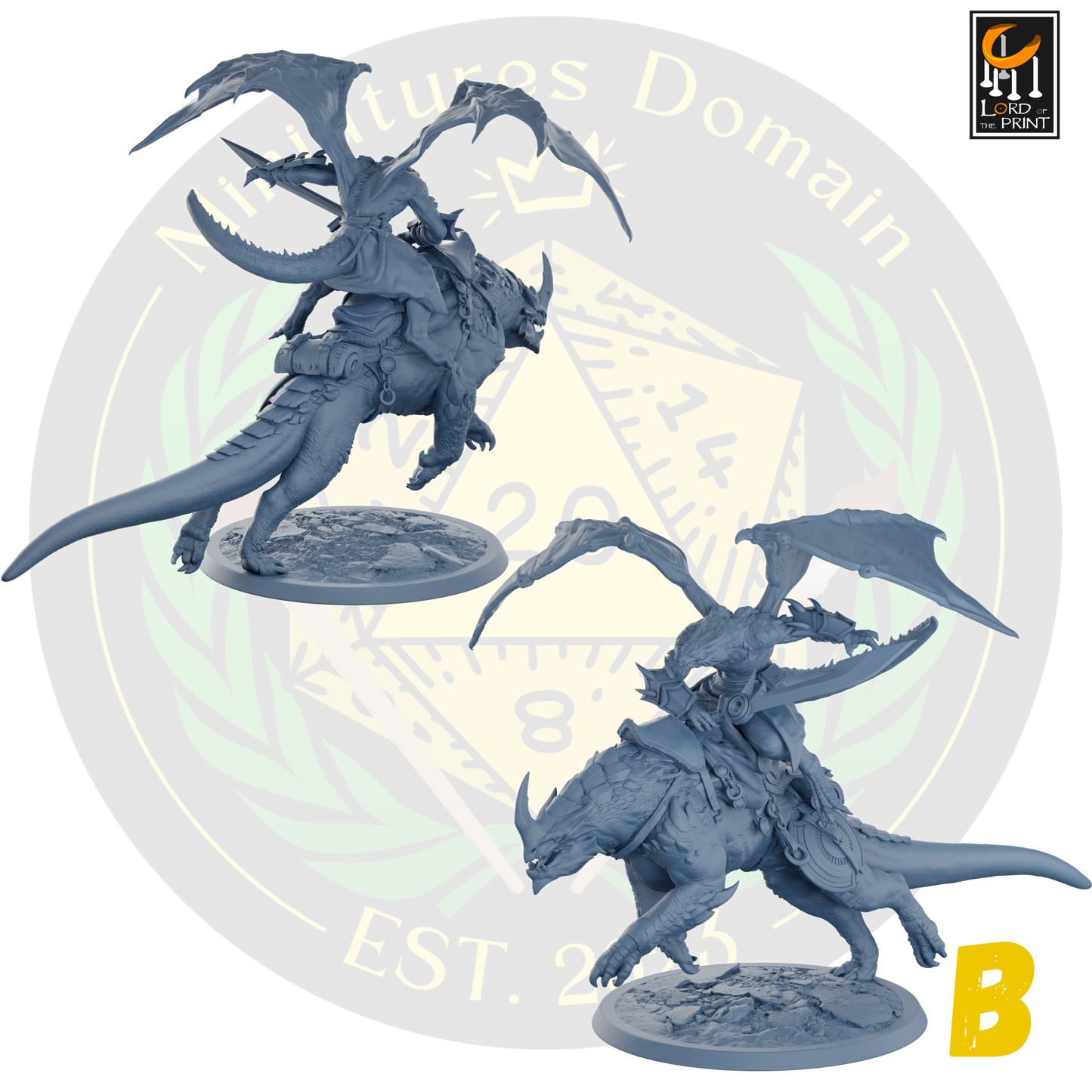 Dragonborn soldiers on Mounts