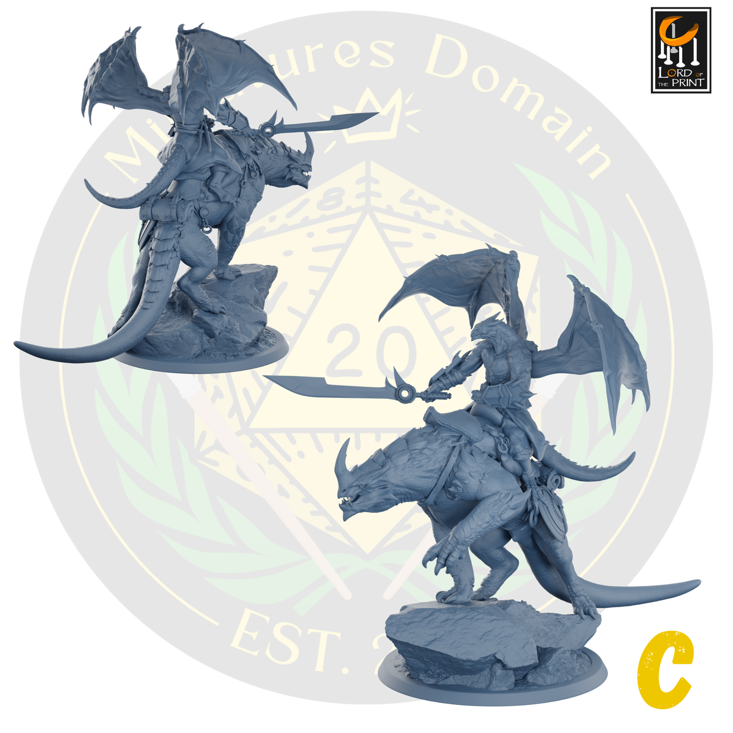 Dragonborn soldiers on Mounts