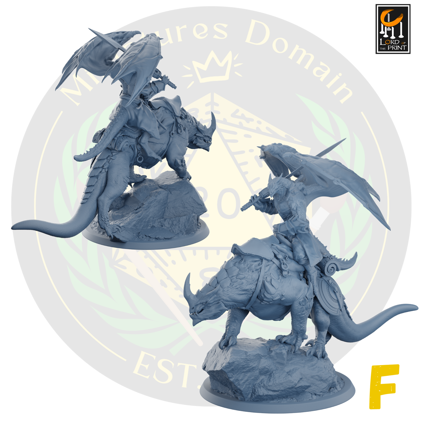 Dragonborn soldiers on Mounts