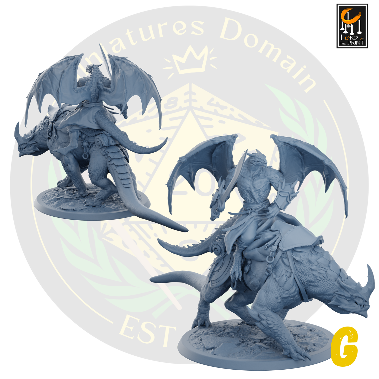 Dragonborn soldiers on Mounts