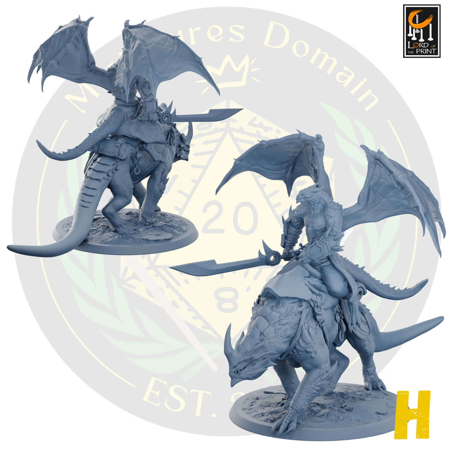 Dragonborn soldiers on Mounts
