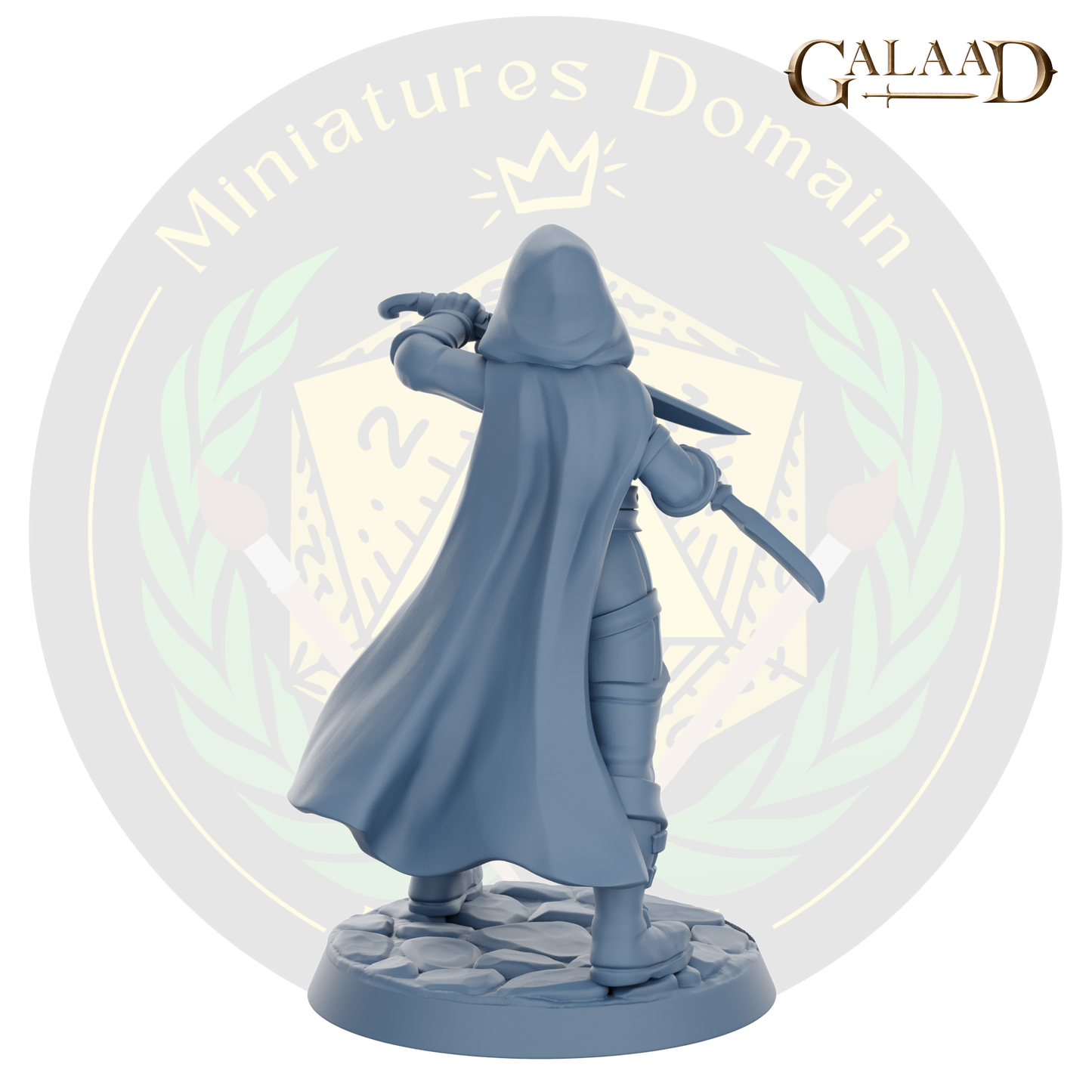 Female assassin with daggers