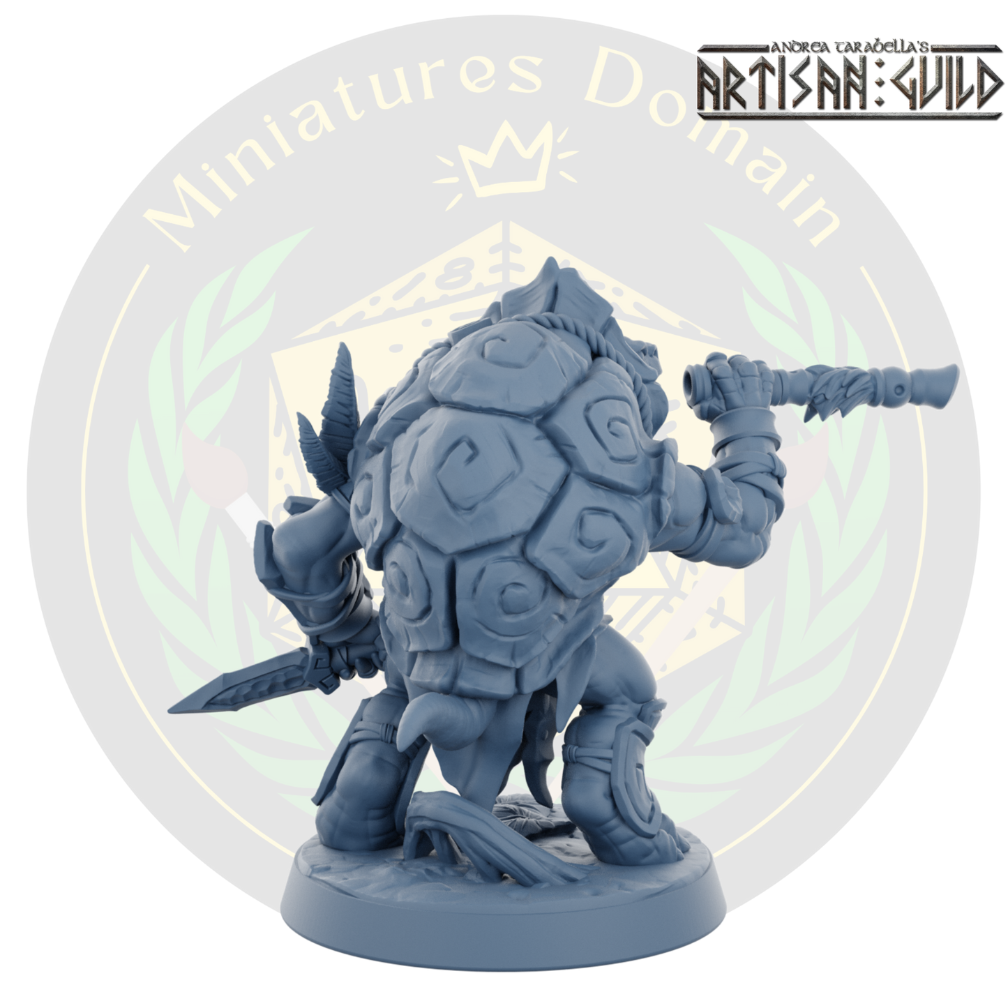Jadeshell Turtlekin with Dagger and Blowgun