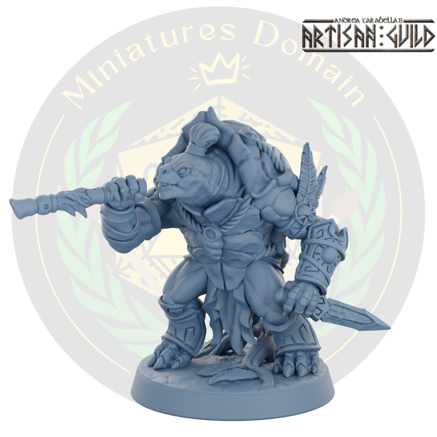 Jadeshell Turtlekin with Dagger and Blowgun
